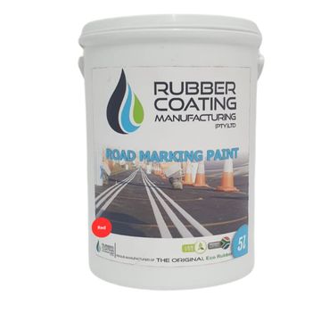 RCM Road Marking Paint Red 5 Litre