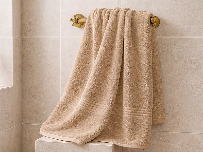 Hotel Collection 600GSM 90x160cms Bath Sheets - 01 Piece Pack - Tapioca