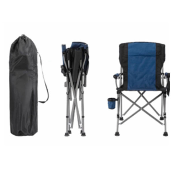 Durable Foldable Fishing and Camping Chair - Blue