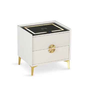 Wireless Charging Station Bed Nightstand Table