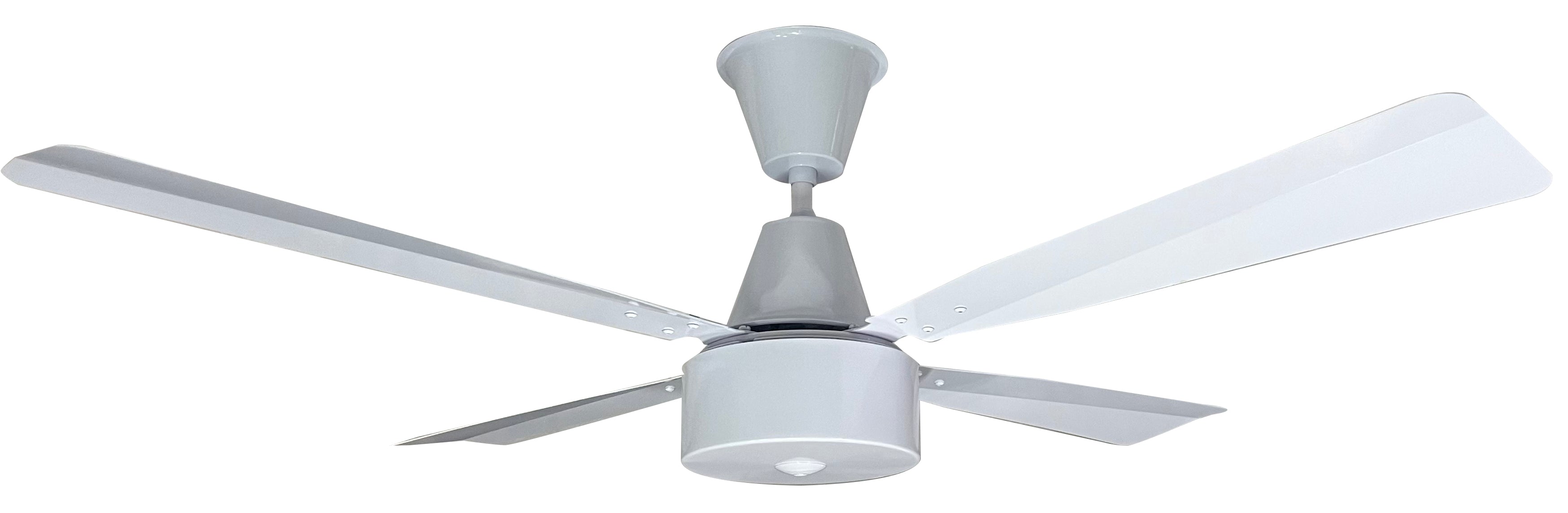 Motor Maxima  White Blade Aluminium 4 1200mm White + Reg1F Wall Controller