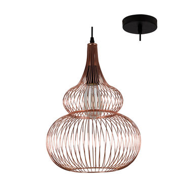 Anthea - Grid - Pendant - Copper
