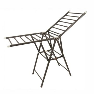 Skycrest Heavy Duty Clothes Drying Rack with Wheels – Foldable Extra-Thick Metal Laundry Stand, Large Capacity, Indoor & Outdoor Dryer