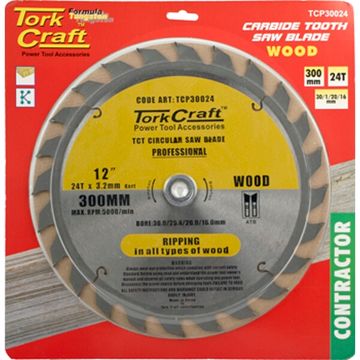 Blade Contractor 300 X 24T 30/1/20/16 Circular Saw Tct