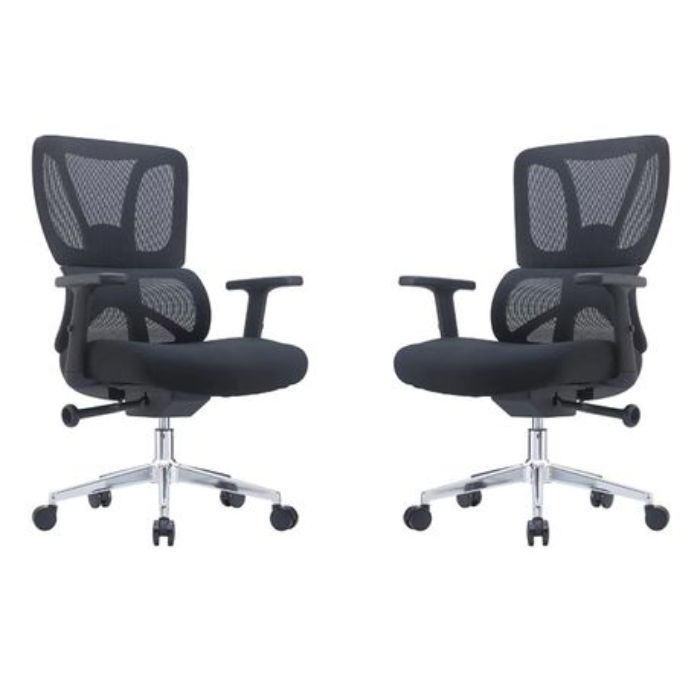 Set of 2 High Back Mesh Office Chairs -B2308