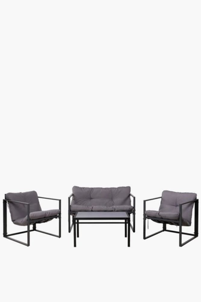 Malmo 4 Piece Garden Set Modern Outdoor Lounge Seating Set