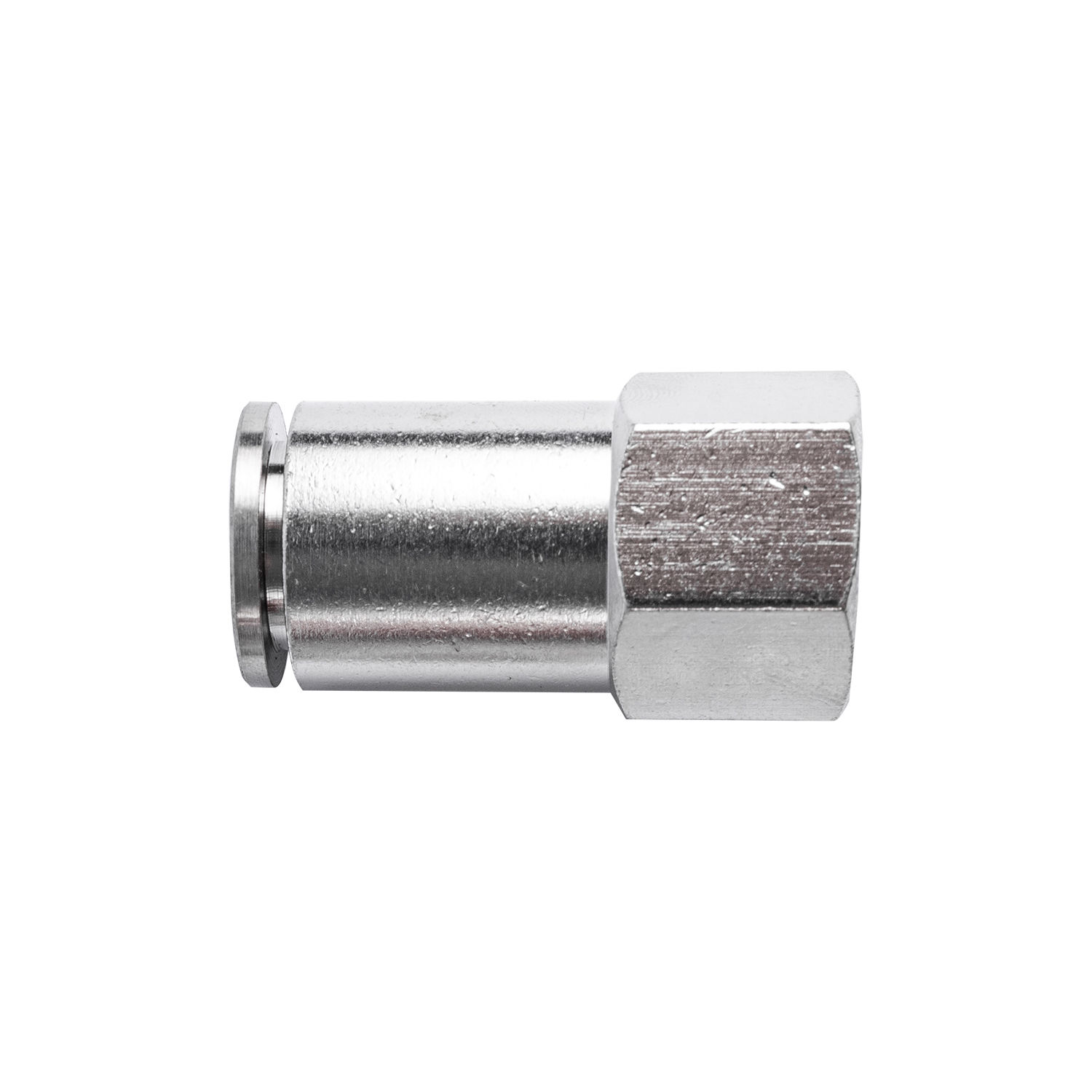 Metal Pu Fitting Straight 10Mm 1/4" F