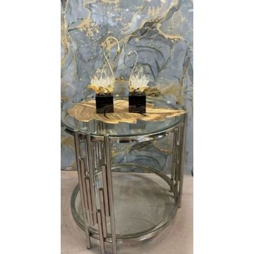 Glass-Silver Stand