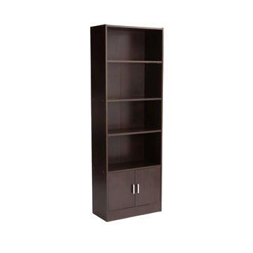 Vividitto - Rampu 2 Door 4 Shelf Bookcase - Wenge
