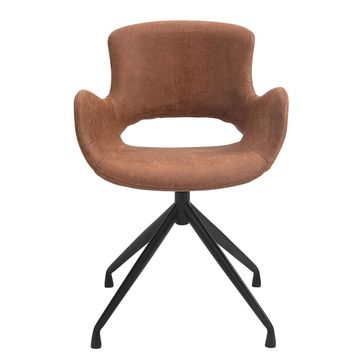 KC Furn-Luna Genuine Leather Dining Chair