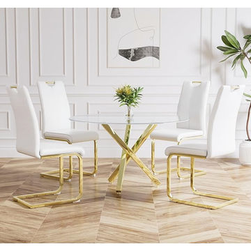 KC FURN-Layla 4 Seater Dining Set
