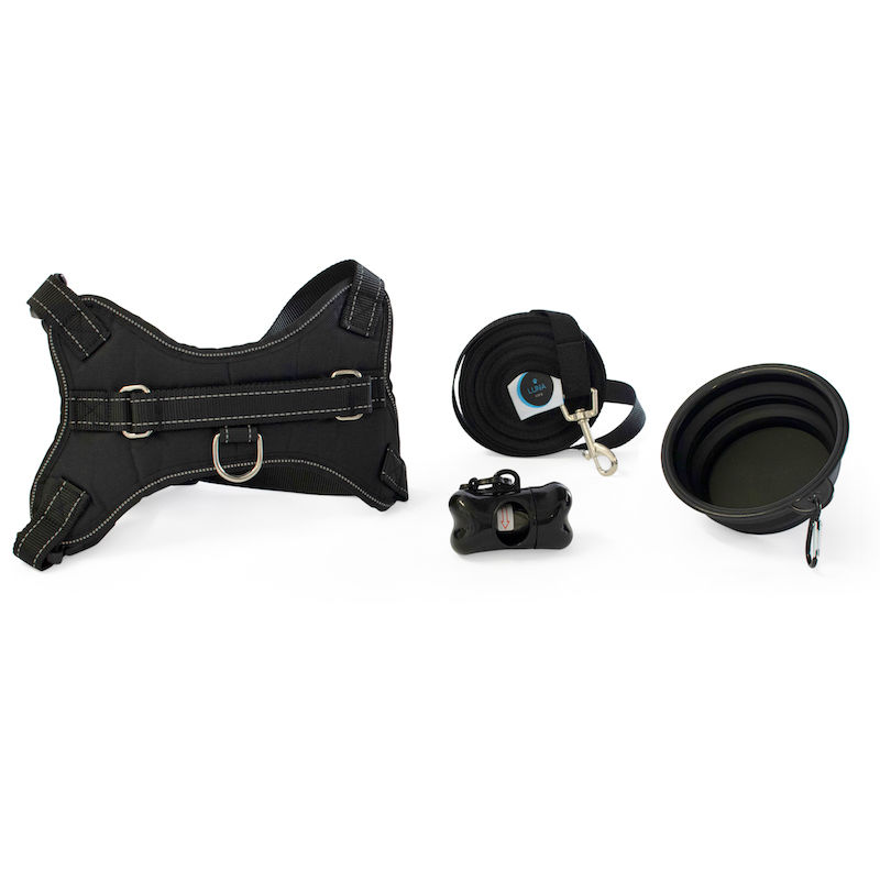 Luna Life ” Walkies” Harness, Lead, Collar, Water Bowl & Poo Bags Kit