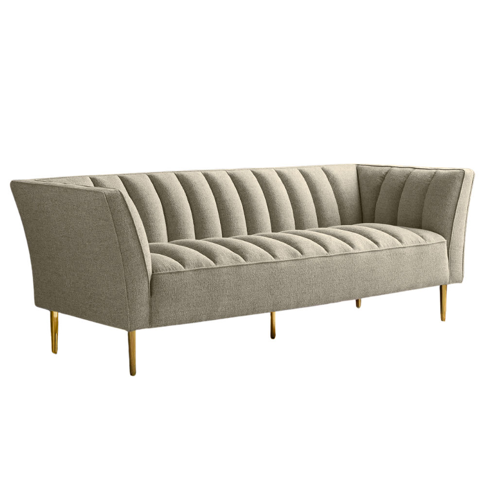 Alora 3-Seater Fabric Sofa-French Oak