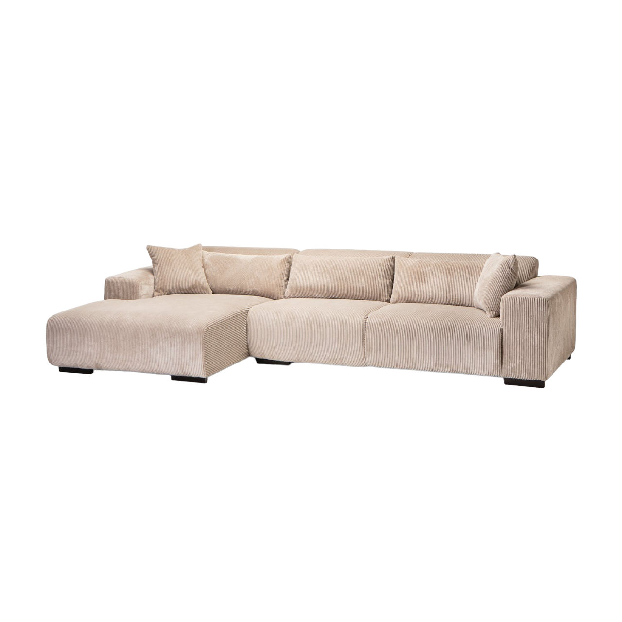 Vividitto - Steinbuck Fabric Corner Chaise - Platinum