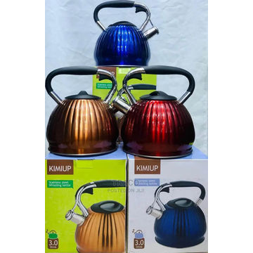 3L Stainless Steel Whistling Kettle - Blue