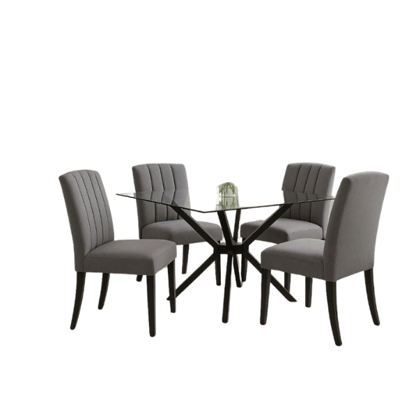 Innofurn-Glass Dining Table Set