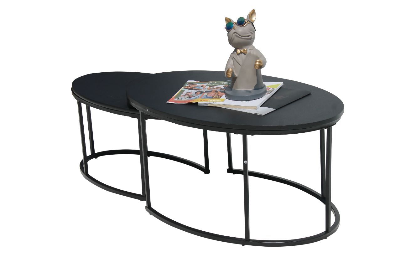 Broadway Nesting Coffee Table (2 Piece Black)
