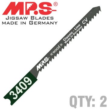 Mps - Jigsaw Blade - B and D Wood - 12TPI - Scroll - 2 Pack