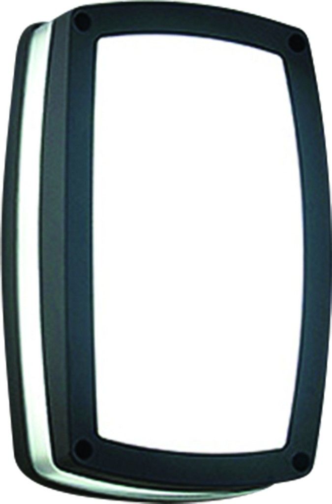 10W 95-240VAC LED Bulkhead, Rectangular, Plain