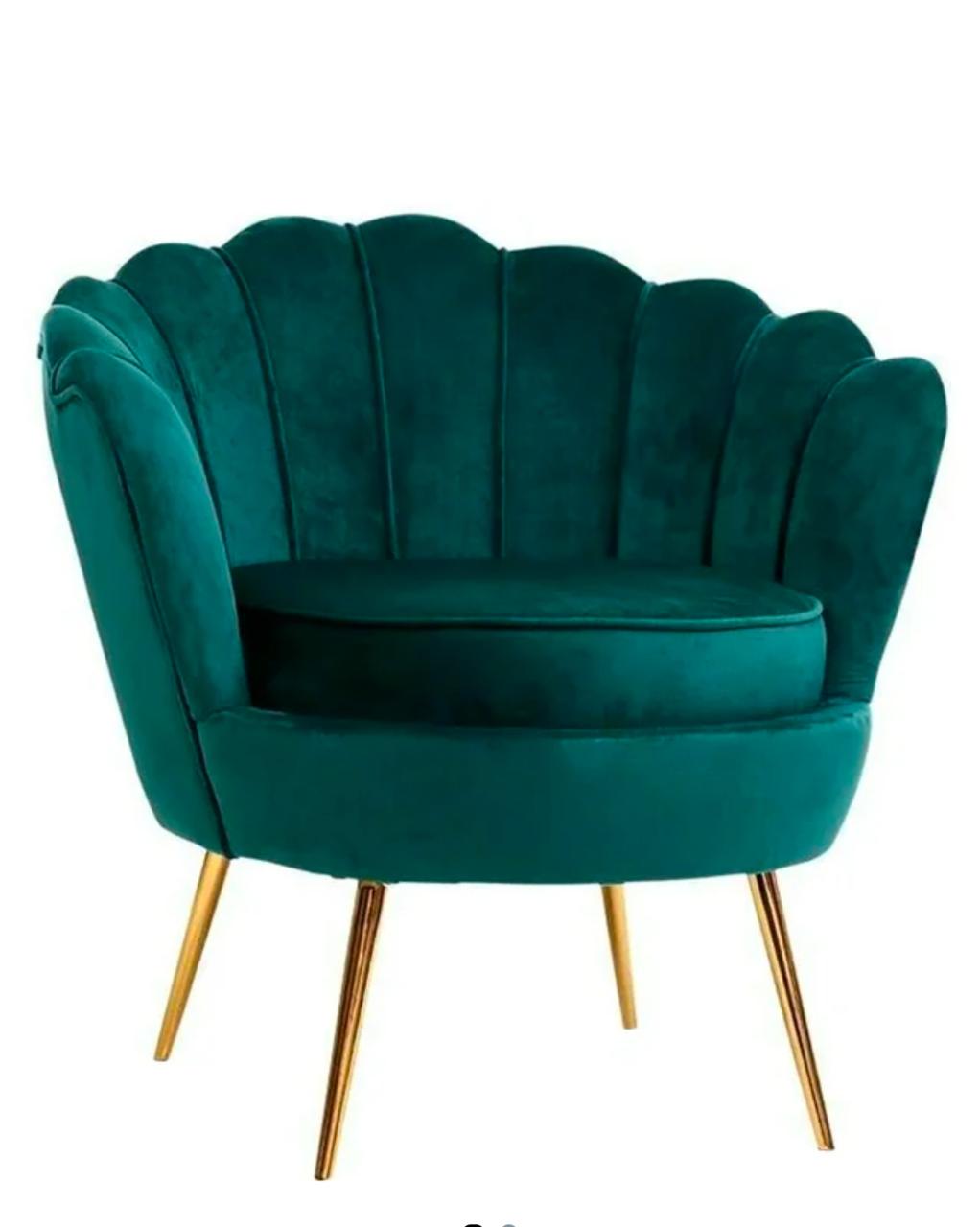 IG Furn - Green Velvet Tulip Chair