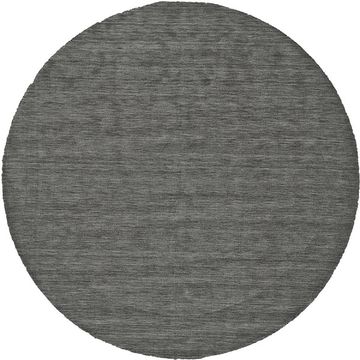 Luna Contemporary Solid Colour Charcoal Round