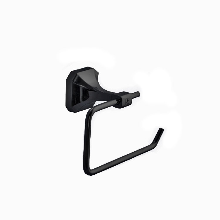 Kirk Aqua Coral Stylish Zinc Finish Toilet Roll Holder - Black