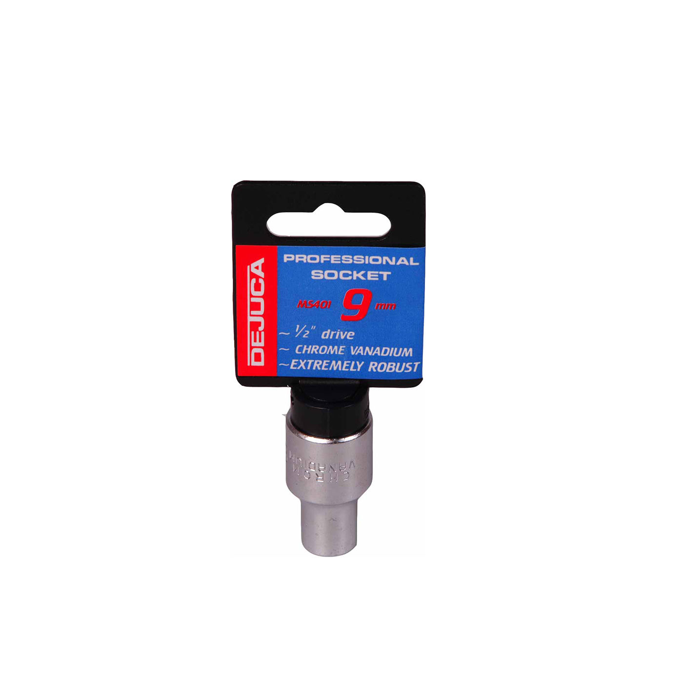 Dejuca - Socket - Cv - Fd - 1/2 Inch drive - 6pt - 9mm - 10 Pack