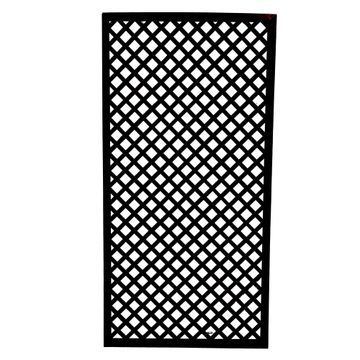 Framed Trellis 32 Diamond 1800 x 935mm Black