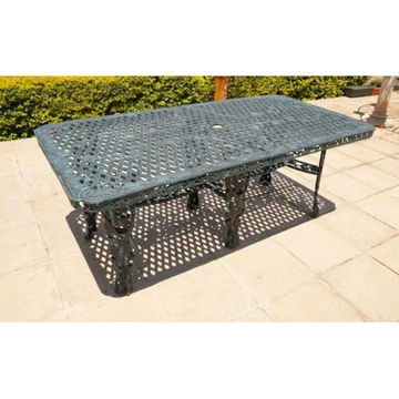 Ageless & Beautiful! Cast Aluminium Patio Table  / Garden Table / Outdoor Table - King Grape  - Rectangle (200cm x 100cm)