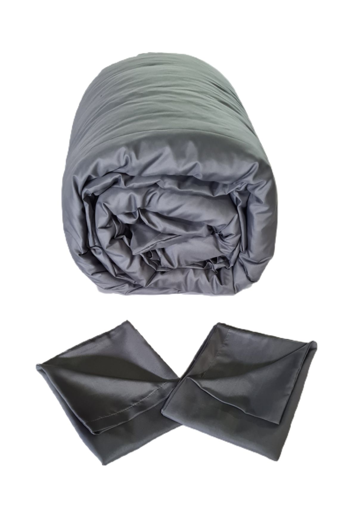 Duvet Cover Set - Charcoal - Single