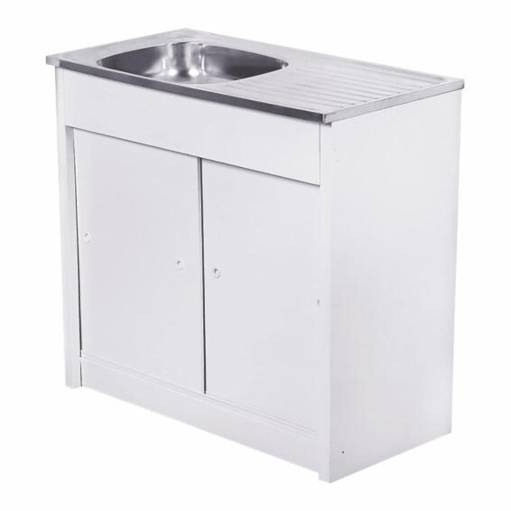 Cam Africa Kitchen Cupboard Kd Unit Single Bowl Single Drainer Stainless Steel 915 X 460Mm