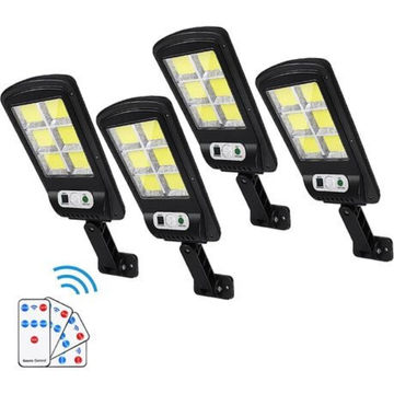 Solar Street Lights Outdoor Remote Control - Pack of 4