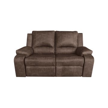 The Harrington 2 Seater Recliner Armchair Couch - Brown