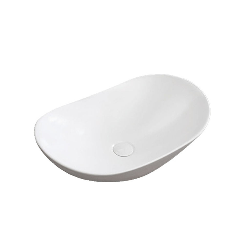 Trendy Taps Premium Quality Oval White Basin - TCB015