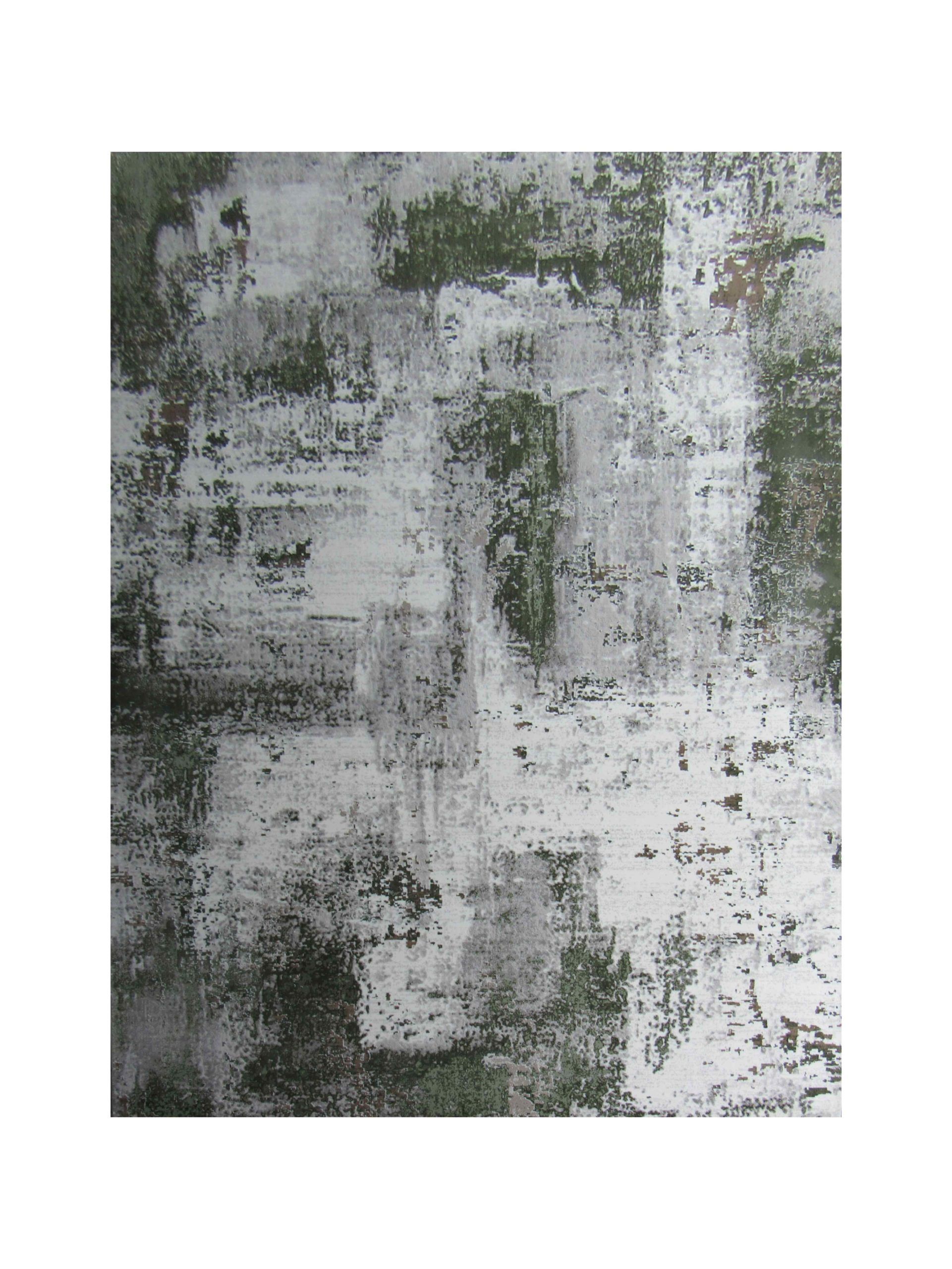 BK Carpets & Rugs – Modern Contemporary Area Rug – Green - Grey - White - 2.4m x 3.4m