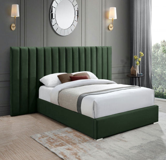 Sephora Sleigh Bed Queen - Green
