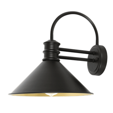 Zebbies Lighting Orion Oil Rubbed Bronze Wall Light with Gold Inner