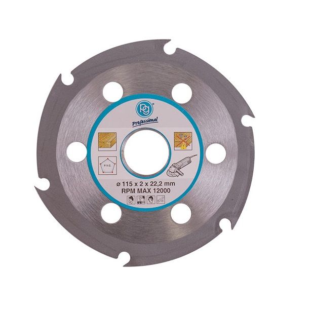 PG - Blade 6 Teeth 115mm for Wood On Angle Grinder - 2 Pack