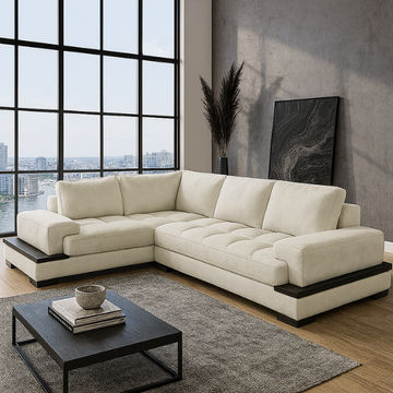 Chanel L Shape Corner Sofa -SD Light Beige