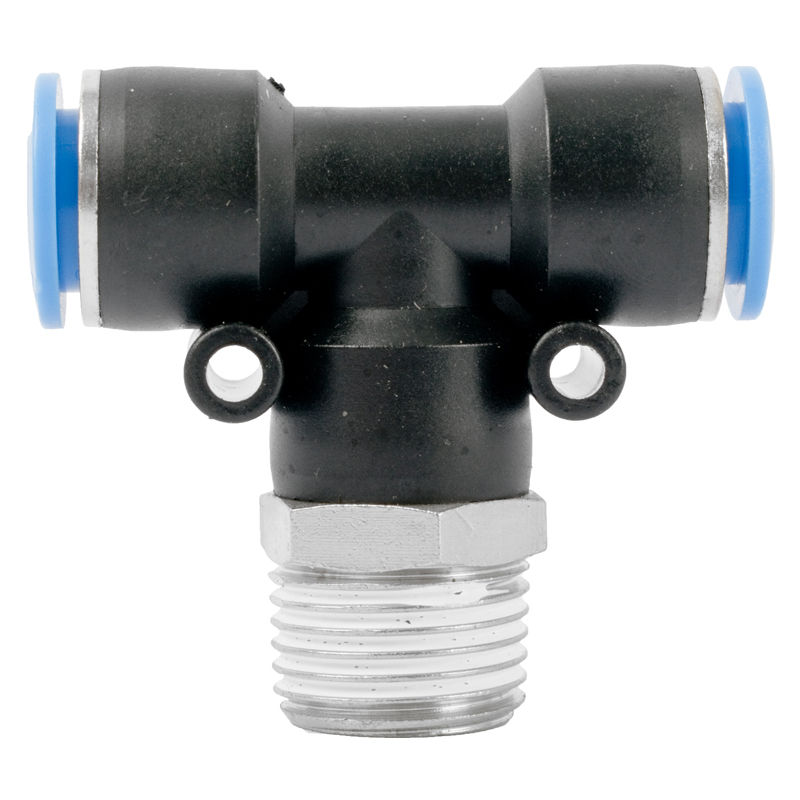 AirCraft - Pu Hose Fitting Tee 12mm-1/2 M - 2 Pack