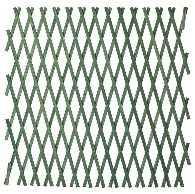 Wooden Expanding Trellis Green 1200x2500mm