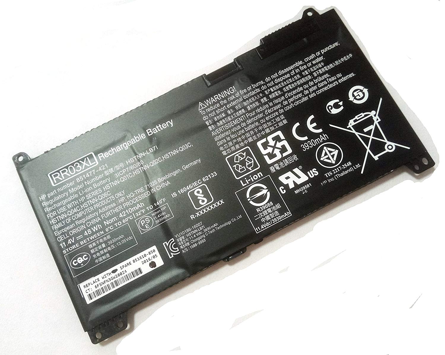 Reliable, long-lasting Vibrant Batteries for HP ProBook 430 G4 440 G4 450 G4 (P/N RR03XL)