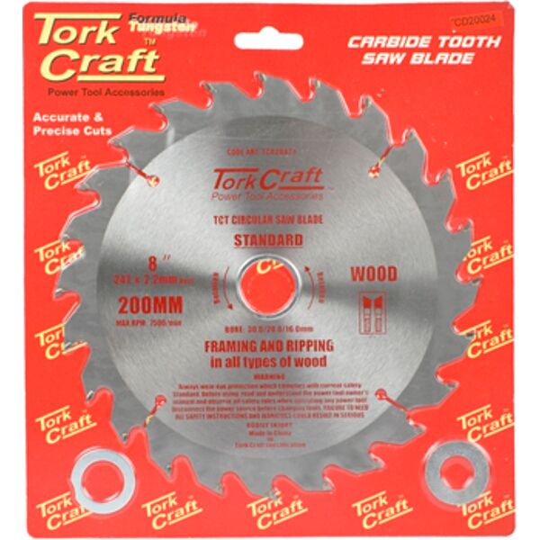 Blade Tct 200 X 24T 30/20/16 General Purpose Rip