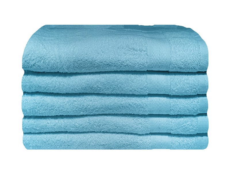 Bunty's Plush 450GSM 70x130cms Bath Towels-05 Pc Pack-Gulf Stream