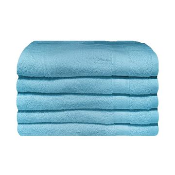 Bunty's Plush 450GSM 70x130cms Bath Towels-05 Pc Pack-Gulf Stream