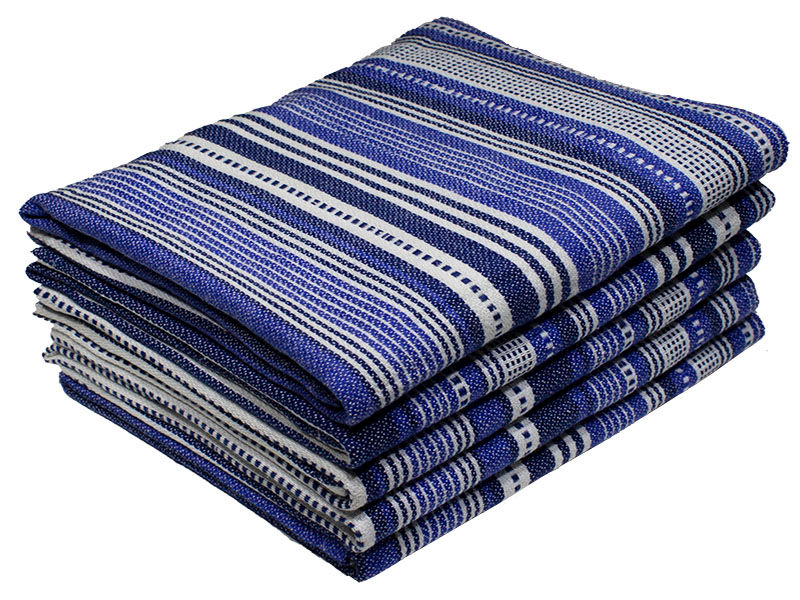 Bunty's Kitchen Towel - Design 2083 - 050x070cms - (05 Pc Pack) - Stripes - Victoria Blue