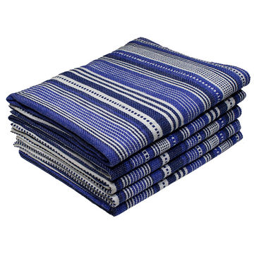 Bunty's Kitchen Towel - Design 2083 - 050x070cms - (05 Pc Pack) - Stripes - Victoria Blue