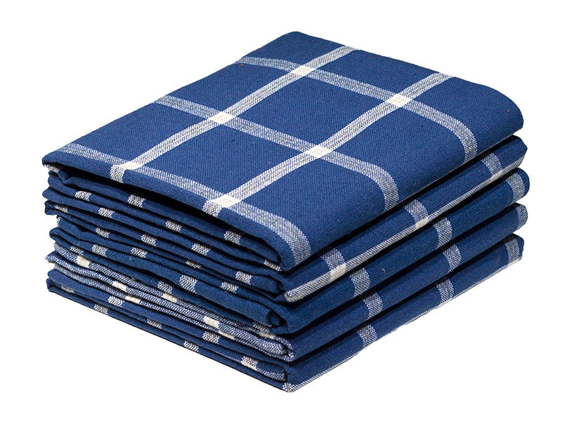Bunty's Kitchen Towel - Design 2029 - 050x080cms - (05 Pc Pack) - Checks - Victoria Blue