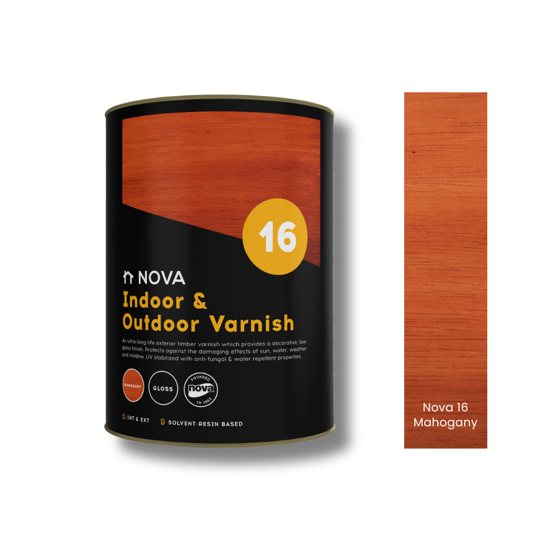 Nova 16 Indoor & Outdoor Varnish - Mahogany 5lt
