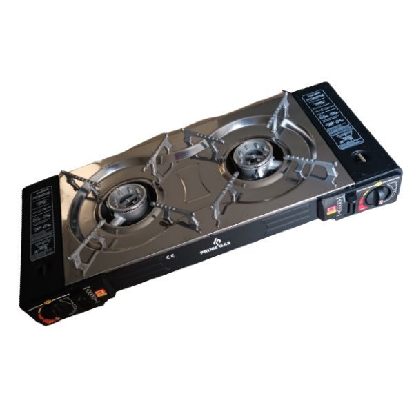 Double Cartridge Butane Gas Stove plus